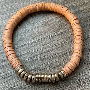 Heishi Clay Polymer Bead Bracelet w/ Spacer Discs